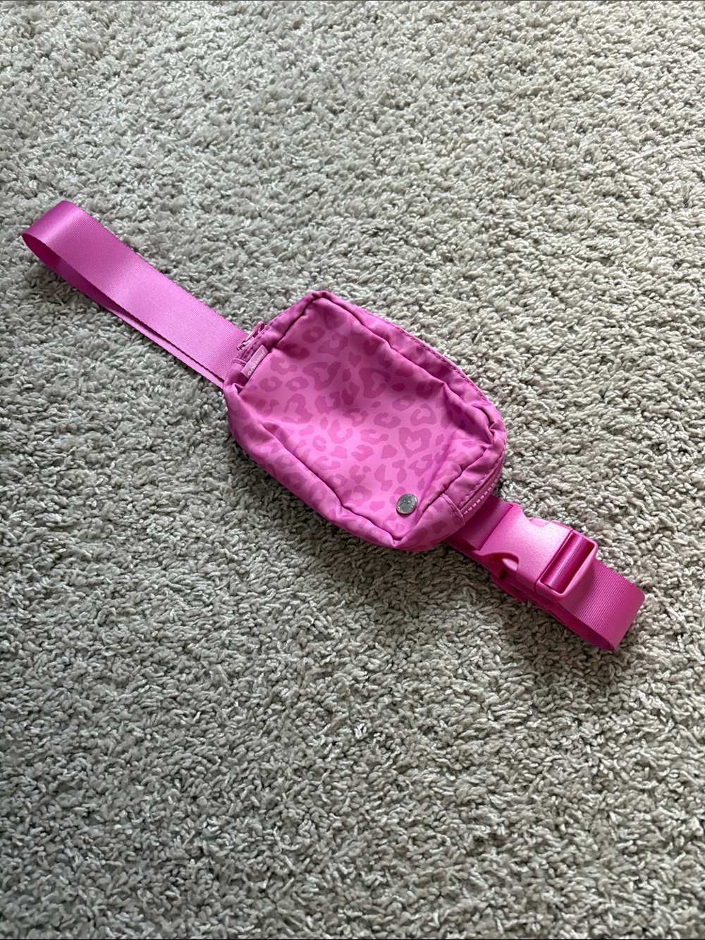 90 Degree By Reflex Pink Leopard Print Kids Belt Bag